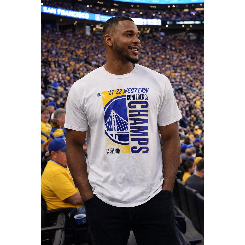 Golden State 2022 Western Conference Champs Shirt‎ Men's 2XL Locker Room White T